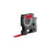 Dymo D1 ORIGINAL Schriftband, schwarz auf rot, 12mm x 7m(S0720570)