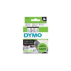 Dymo D1 ORIGINAL Schriftband, schwarz auf transparent, 9mm x 7m(S0720670)