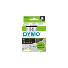 Dymo D1 ORIGINAL Schriftband, schwarz auf weiß, 12mm x 7m(S0720530)