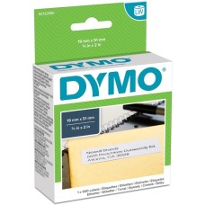 Dymo LabelWriter ORIGINAL Vielzwecketiketten 19x51mm, 1 Rolle mit 500 Etiketten(weiß, wieder ablösbar, S0722550)