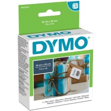Dymo LabelWriter ORIGINAL Vielzwecketiketten 25x25mm, 1 Rolle mit 750 Etiketten(wieder ablösbar, S0929120)