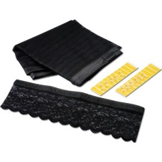 EASYmaxx Moskitonetz Magic Klick (Tür), 90 x 210cm(schwarz/transparent, mit Magnetverschluss)