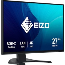 EIZO EV2740X-BK, LED-Monitor(69 cm (27 Zoll), schwarz, UltraHD/4K, IPS, LAN, USB-C)