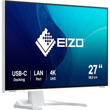 EIZO EV2740X-WT, LED-Monitor(69 cm (27 Zoll), weiß, UltraHD/4K, IPS, LAN, USB-C)