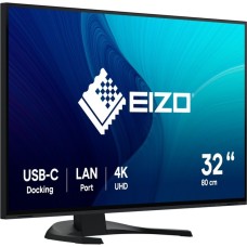 EIZO EV3240X-BK, LED-Monitor(80 cm (32 Zoll), schwarz, UltraHD/4K, IPS, LAN, USB-C)