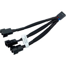 EKWB 3fach-Splitterkabel für 4 Pin PWM Lüfter, 10cm, Y-Kabel(schwarz)