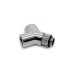 EKWB EK-AF Y-Splitter Rotary 2F-1M G1/4 - Nickel, Verteiler(silber)