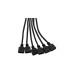 EKWB EK-D-RGB 6-Way Splitter Cable, Y-Kabel(schwarz, 300mm +/- 5mm)