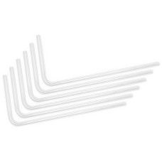 EKWB EK-Loop Hard Tube 14mm 0.8m Pre-Bent 90° - Acrylic, Rohr(transparent, 6 Stück)