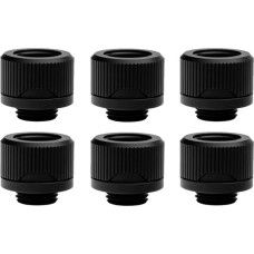 EKWB EK-Quantum Torque 6-Pack HDC 14 - Black, Verbindung(schwarz, 6er Pack)