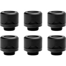 EKWB EK-Quantum Torque 6-Pack HTC 12 - Black, Verbindung(schwarz, 6er Pack)