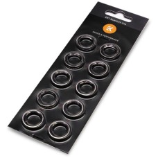 EKWB EK-Quantum Torque Color Ring 10-Pack HDC 12 - Nickel, Verbindung(nickel, 10 Stück)