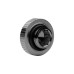 EKWB EK-Quantum Torque Plug - Black Nickel, Schraube(schwarz/silber)
