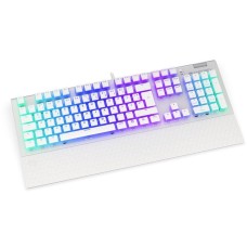 ENDORFY Omnis Pudding Onyx White, Gaming-Tastatur(weiß, DE-Layout, Kailh RGB Red)