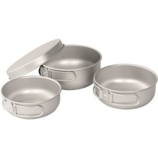 Easy Camp Adventure Ultra Light Kochset, Topf-Set(aluminium, 4-teilig)