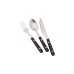 Easy Camp Besteckset Family, 12-teilig(schwarz, mit Tasche)