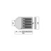 Easy Camp Kuppelzelt Ibiza 400 Light Grey(hellgrau/blau, mit Tunnel-Vorbau, Modell 2024)