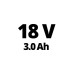 Einhell Akku-Bohrhammer HEROCCO Kit +5, 18Volt(rot/schwarz, Li-Ion Akku 3,0 Ah)