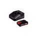 Einhell Akku-Bohrschrauber-Set TE-CD 18/45 3X-Li +22, 18Volt(rot/schwarz, Li-Ion-Akku 2,0Ah, 22-teiliges Zubehör)
