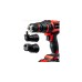 Einhell Akku-Bohrschrauber-Set TE-CD 18/45 3X-Li +22, 18Volt(rot/schwarz, Li-Ion-Akku 2,0Ah, 22-teiliges Zubehör)