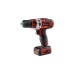 Einhell Akku-Bohrschrauber TE-CD 12/1 +22+CL, 12Volt(rot/schwarz, 2x Li-Ionen Akku 2Ah, 22-teiliges Bit- und Bohrerset + Akku-Leuchte)