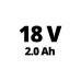 Einhell Akku-Fugenreiniger GE-CC 18Li Kit, 18Volt(rot/schwarz, Li-Ionen-Akku 2,0Ah)