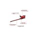 Einhell Akku-Heckenschere GE-CH 1846 Li Kit, 18Volt(rot/schwarz, Li-Ionen Akku 2,0Ah)