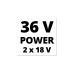 Einhell Akku-Heckenschere GE-CH 36/65 Li-Solo, 36Volt (2x18V)(rot/schwarz, ohne Akku und Ladegerät)