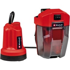 Einhell Akku-Klarwasserpumpe GE-SP 18 LL Li, Tauch- / Druckpumpe(rot/schwarz, Li-Ionen Akku 4Ah)