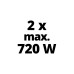 Einhell Akku Power-X-Change Twinpack 18V 2,5Ah CB(rot/schwarz, 2 Stück)