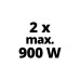 Einhell Akku Power-X-Change Twinpack 18V 4,0 Ah CB 1(rot/schwarz, 2 Stück, Outlet)