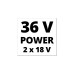 Einhell Akku-Rasenmäher GE-CM 36/37 Li-Solo, 36Volt (2x18V)(rot/schwarz, ohne Akku und Ladegerät)