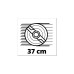 Einhell Akku-Rasenmäher GE-CM 36/37 Li-Solo, 36Volt (2x18V)(rot/schwarz, ohne Akku und Ladegerät)