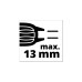 Einhell Akku-Schlagbohrmaschine TC-ID 18 Li-Solo, 18Volt(rot/schwarz, ohne Akku und Ladegerät)