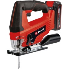 Einhell Akku-Stichsäge TC-JS 18 Li(rot/schwarz, Li-Ionen Akku 2,5Ah, Koffer E-Box Basic)