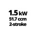 Einhell Benzin-Multifunktionsantrieb GC-MM 52 I AS, Rasentrimmer(rot/schwarz, inkl. 4 Werkzeuge)