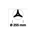 Einhell Dickichtmesser 3405082, für Akku-Sense AGILLO, Ersatzmesser