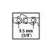 Einhell Ersatzkette 35cm (53T) 4500172, Sägekette