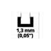 Einhell Ersatzschwert 4500151, für Benzin-Kettensägen, Sägeschwert(35cm, 1,3mm)