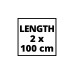 Einhell Führungsschiene Alu L700, Länge 2.000mm(aluminium, 2-teilig)