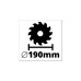 Einhell Handkreissäge TE-CS 190/1(rot/schwarz, 1.500 Watt)