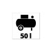 Einhell Kompressor TE-AC 50 Silent(rot/schwarz, 1.500 Watt)