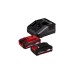Einhell Maschinen-Set TC-TK 18 Li Kit, 18Volt, Werkzeug-Set(rot/schwarz, Akku-Bohrschrauber und Akku-Winkelschleifer, 2x Li-Ion-Akku)