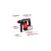 Einhell Professional Akku-Bohrhammer HEROCCO, 18Volt(rot/schwarz, ohne Akku und Ladegerät)
