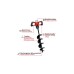 Einhell Professional Akku-Erdbohrer GP-EA 18/150 Li BL - Solo, 18Volt(rot, ohne Akku und Ladegerät)