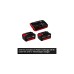 Einhell Professional Akku-Rasenmäher RASARRO 36/38, 36Volt (2x18V)(rot/schwarz, 2x Li-Ionen Akku 4,0Ah)