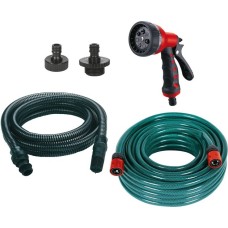 Einhell Pumpen Zubehörset Saug- & Druckseite (OFP), 5-teilig, Schlauch(20 Meter, mit Gartenbrause)