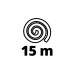 Einhell Rohrreinigungs-Schlauch, 15 Meter, Rohr-Reinigungsgerät(schwarz, für TC-HP / TE-HP)
