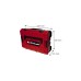 Einhell Systemkoffer E-Case S-F incl. grid foam, Werkzeugkiste(schwarz/rot, mit Rasterschaumstoffeinlage)