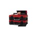 Einhell Systemkoffer E-Case S-F incl. grid foam, Werkzeugkiste(schwarz/rot, mit Rasterschaumstoffeinlage)